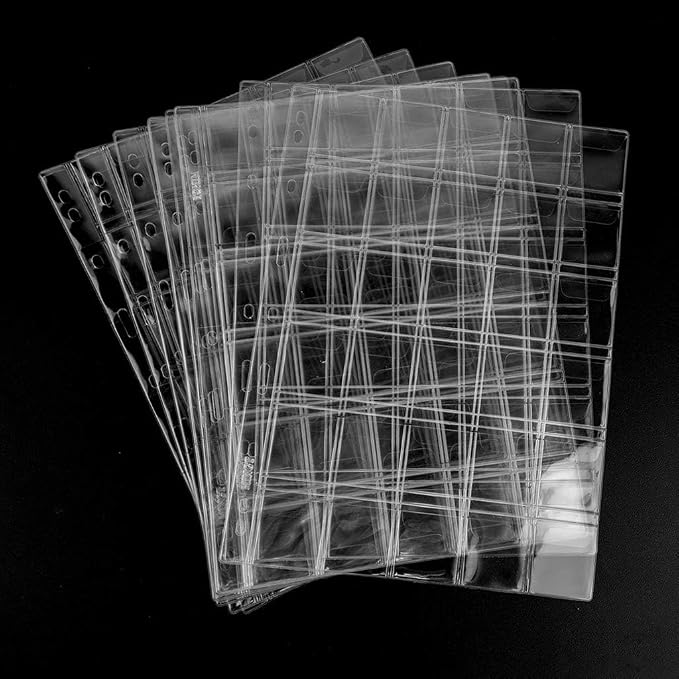 Coin Collecting Pages 5 Sheets 30 Pockets Standard 9Hole Coin Pocket Inserts - Image 3