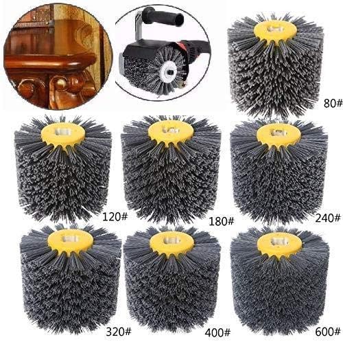 SIGNI Abrasive Nylon Drawing Wheel Drum Burnishing Polishing Brush for wooden furniture floor polishing 120X100mm 600 Grit 1pack