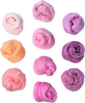 Flylin Needle Felting Wool, 10 Colors Fiber Wool Yarn Roving Set | 10g per Color by Flylin