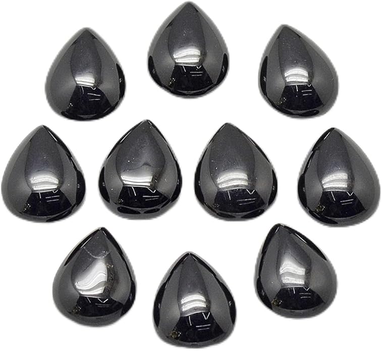 Fashewelry Natural Teardrop Flat Back Cabochons Beads by FASHEWELRY