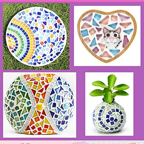 500g Mixed Color Irregular Crystal Mosaic Tiles, Tiny Mosaic Tile DIY Hobbies - Image 7