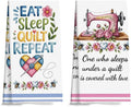 Quilters Gifts Kitchen Towels, Sewing Quilting Lovers Gifts Kitchen Towels by Unknown