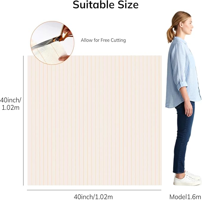 Pllieay 40" x 40" Large Overlocking Primary Tufting Cloth, Monks Cloth - Image 3