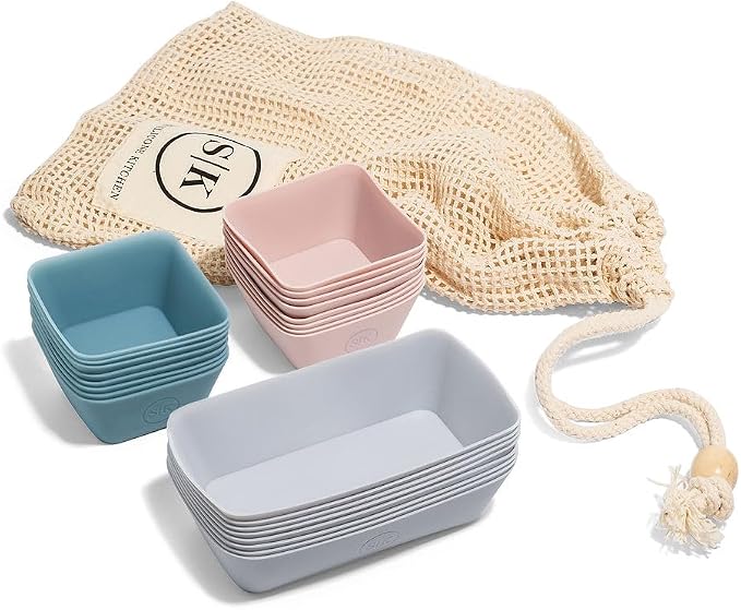 The Silicone Kitchen Reusable Silicone Bento Baking Cups, BPA Free, Dishwasher - Image 7