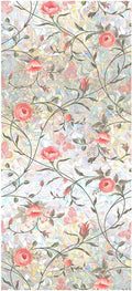 Retro Rose Window Privacy Film, Stained Glass Decals Red Rose Privacy Rainbow by JOONOR