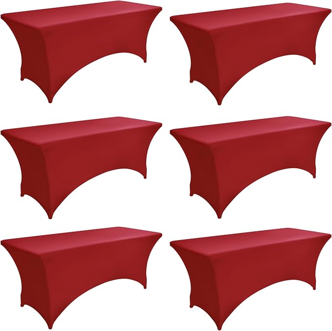 6-Pack 6ft Spandex Table Covers by Unknown