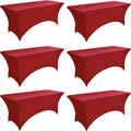 6-Pack 6ft Spandex Table Covers by Unknown