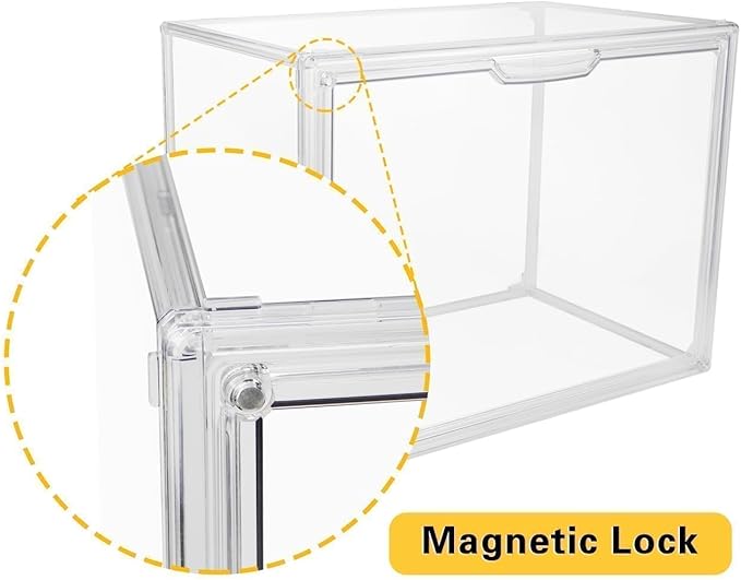 GUDEMAY Large Clear Stackable Plastic Storage Bins - Image 3