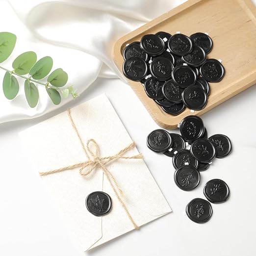 60 Pcs Wax Seal Stickers Wedding Invitation Envelope Seal Stickers Self - Image 5