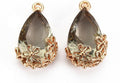 FASHEWELRY 50Pcs Faceted Teardrop Glass Charms Transparent Crystal Drop Pendants by FASHEWELRY