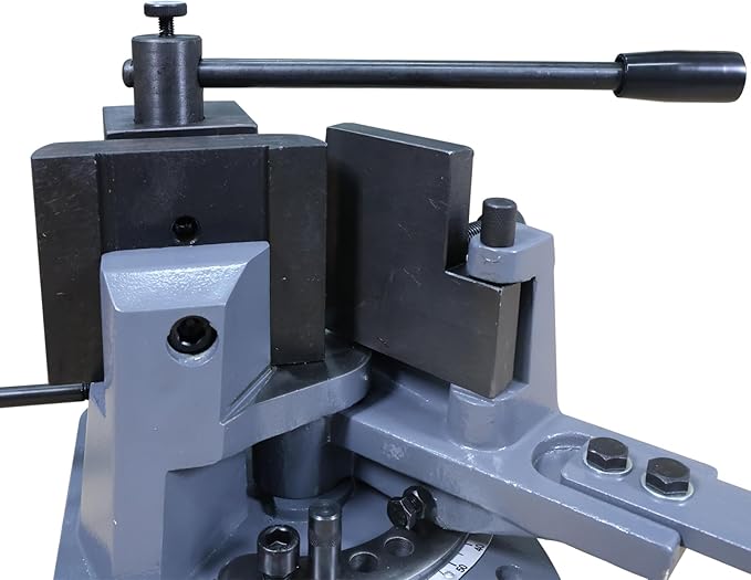 KAKA INDUSTRIAL Universal Bender, Manual Metal Bender, Strip Steel, Flat Steel, Round Steel, Angle Steel Rod Bender, Hot and Cold, 120 Degree Bar Bending Machine with Detachable Bending Lever UB-100