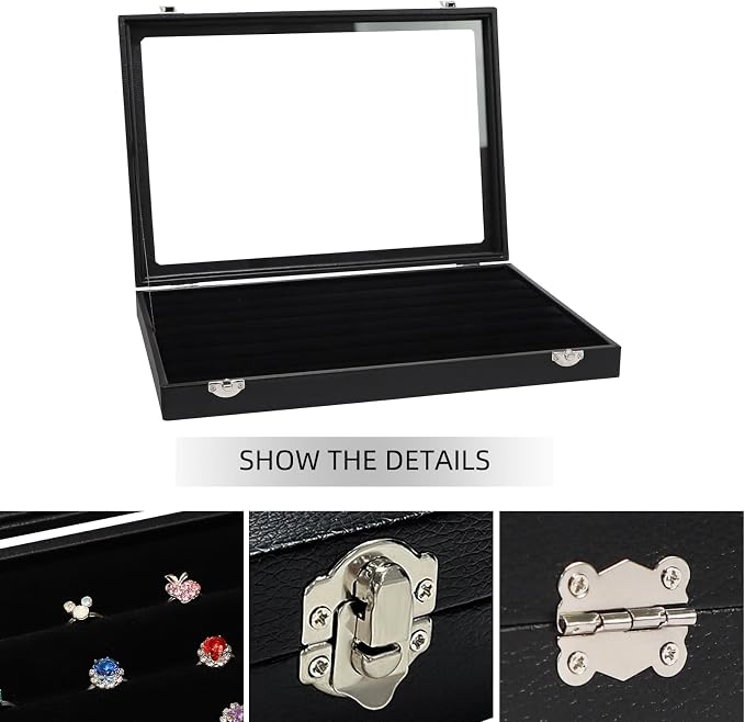 Wudygirl 7 Slots Ring Holder Organizer Box - Image 4