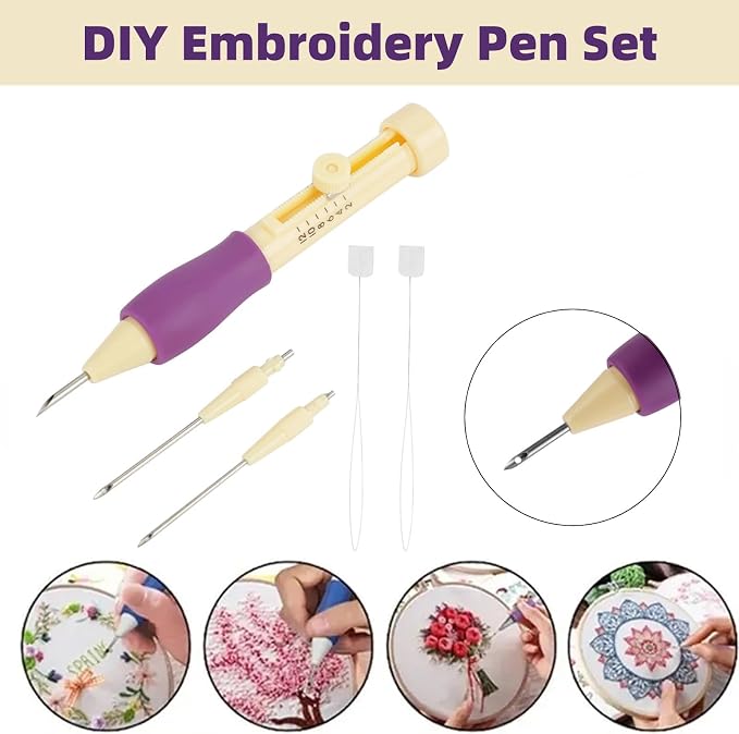 Punch Needle Embroidery Set Embroidery Needle Punch - Image 3