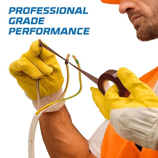OHLECTRIC Professional Grade Vinyl Electrical Tape (20 Pack) Brown - 7 Mil Thick Flame-Retardant, Heat & Weather Resistant 3/4 Inch x 60 Feet | Ideal for Contractors & Electricians