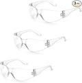 3 Pack Clear Safety Glasses, ANSI Z87.1 Eye Protection for Women Men, Scratch & Impact Resistant Protective Eyewear