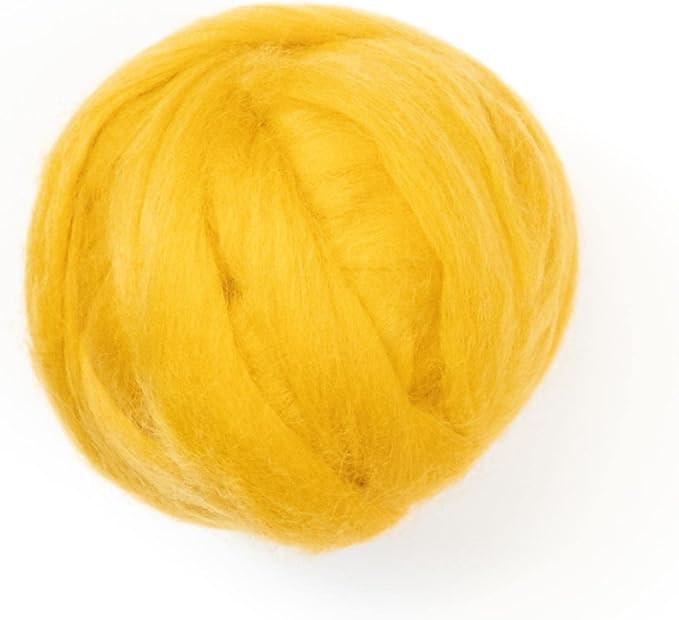 Colored Natural Wool roving, 8 OZ. Best Wool by Kondoosnaturalfibers