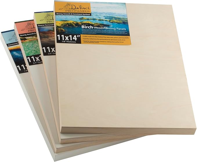 DaVinci Wood Panel Pro Ultra Smooth Gesso Panels 2' Panel 8x10' - Image 7