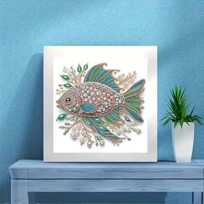 ZQEATRY Fish Animal Special Shape Diamond Art Kits - Image 2