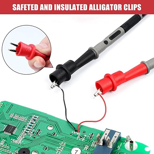 1000V 20A multimeter Leads & 2PC 1000V 10A Crocodile Clips Multimeter Test Leads