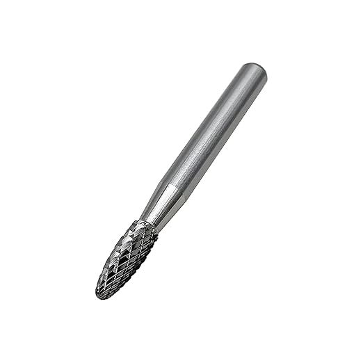 SH-1 Flame Shape Tungsten Carbide Rotary Burr for Metalworking,4pcs by LU&MN