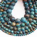Zenkeeper 108 Pcs Blue Malachite Beads by Zenkeeper