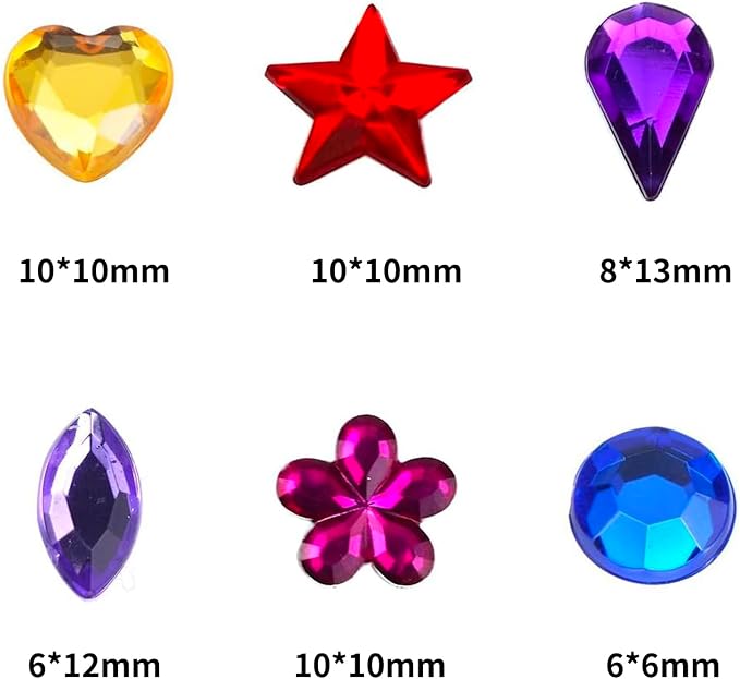 JPSOR 600pcs Rhinestones Crystal Gems - Image 2