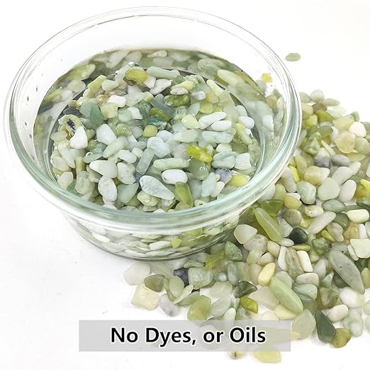 YISZM 2LB Succulent and Cactus Jade Pebbles, 3/8 Inch Natural Decorative - Image 3