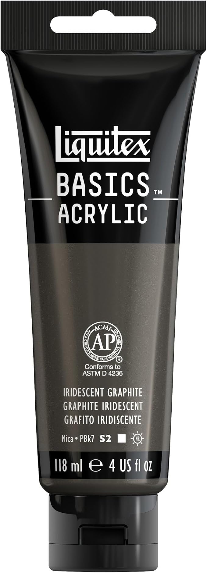 Liquitex BASICS Acrylic Paint, 118ml Tube, Iridescent Graphite by Liquitex