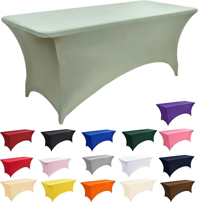 124 2-Pack 8ft Spandex Table Covers - Image 3