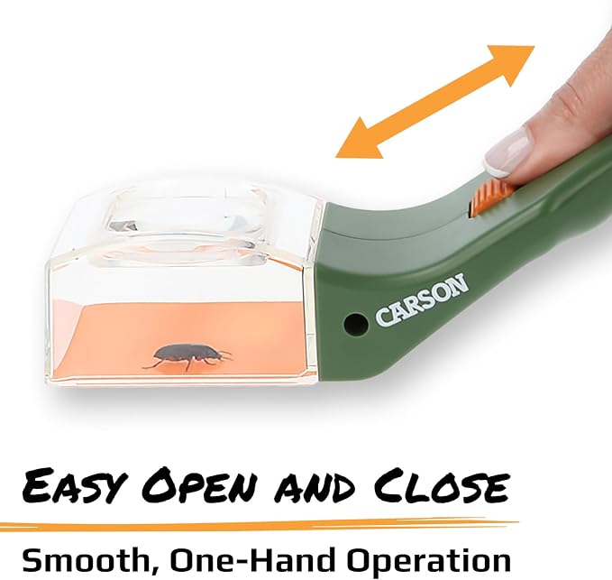 Carson BugView 5X Magnifying Glass Quick-Release Bug Catcher Indoor and Outdoor - Image 8