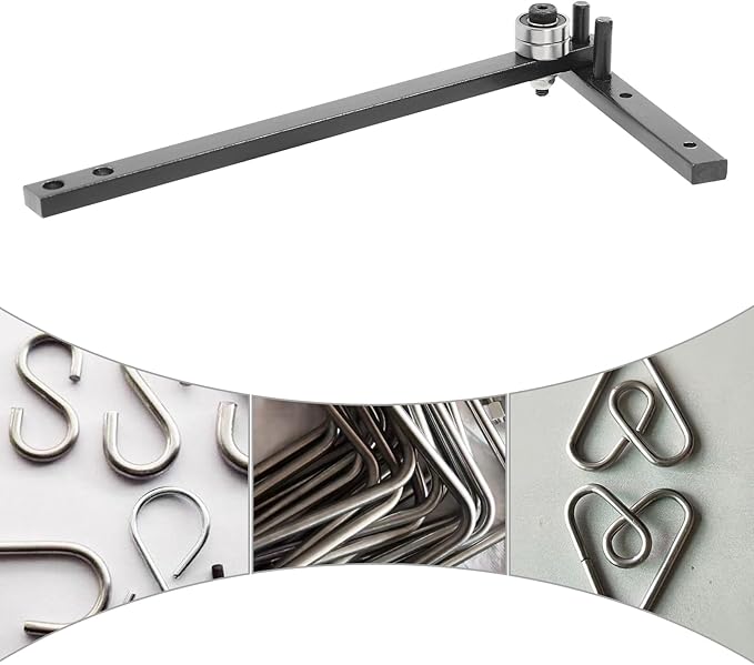 Manual Rod Benders Metal Bending Machine, Heavy-duty Manual Rebar Bender 180° Adjustable Bending Hand Tools with Maximum Bendable Diameter 10mm for Bend Steel, Copper, Aluminum