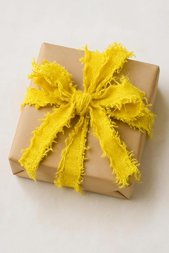 20-Piece Bright Cotton Yarn Strips 1 Yard Colorful Frayed Fabric Ribbon - Image 5
