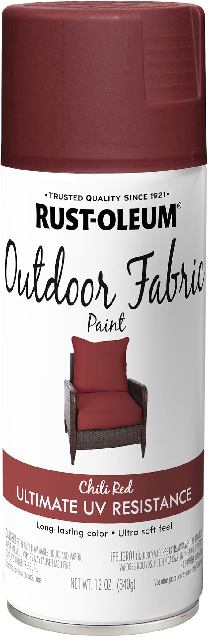 Rust-Oleum Outdoor Fabric Spray Paint, 12 oz, Chili Red by Rust-Oleum
