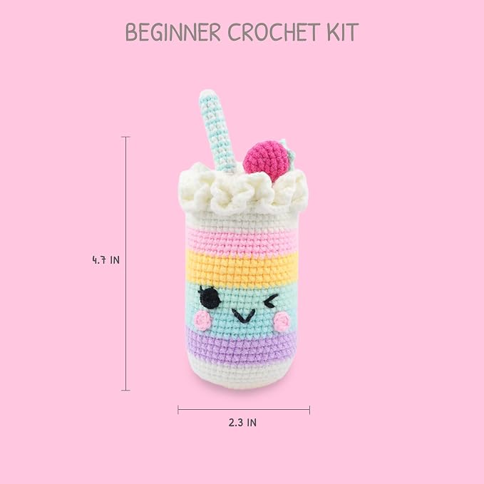 HOUSE CREATIVITY Crochet Kit for Beginners, Make a Cup - Image 2