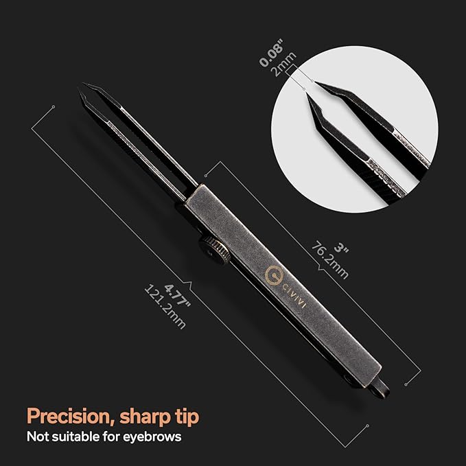 CIVIVI Precision Tweezers, Retractable Sharp Pointed Splinter Removal Tool | - Image 6