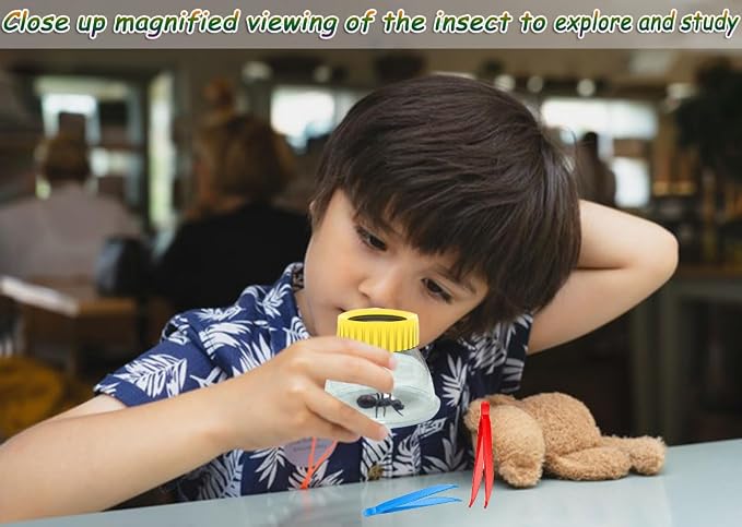 Bug Viewer for Kids 3X Magnifying Insect Observation Kit Built-in 7cm Ruler - Image 5