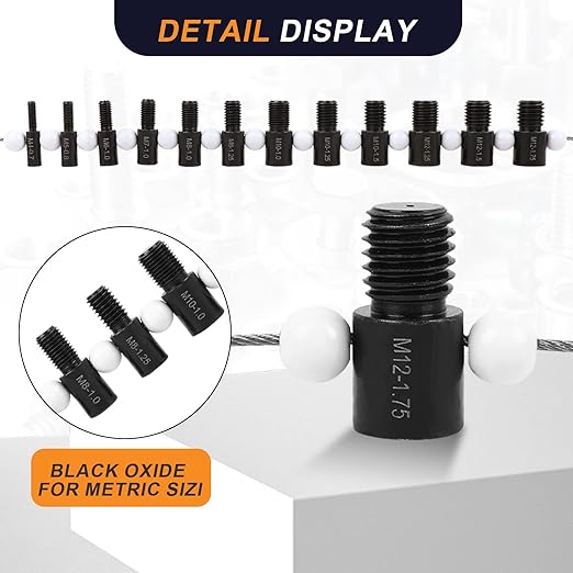 Nut & Bolt Thread Checker - 26 Male/Female Gauges - 14 Inch & 12 Metric for Quickly Checking Nuts and Bolts Inch or Metric and Verifying The Size