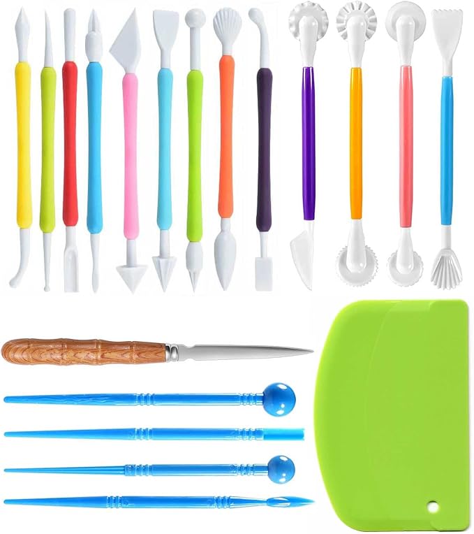 Langqun Air Dry Clay Sculpting Tools, Modeling Shaping Embossing by LANGQUN