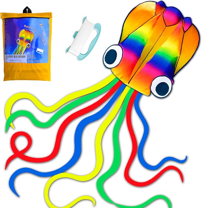 Honbo Rainbow Soft Octopus Kite by HONBO