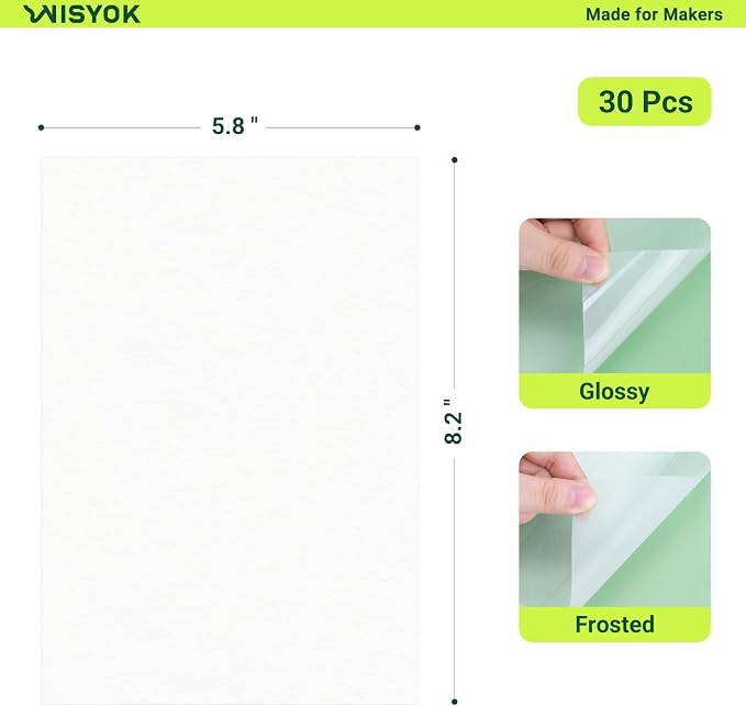 WISYOK 30pcs Shrinky Film, Shrink Plastic Sheets - Image 3