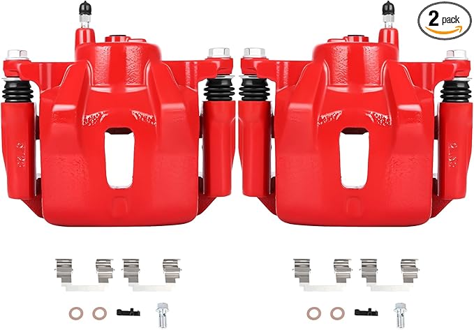 SCITOO 19B2698 19B2699 Disc Brake Calipers Assembly with Bracket Fit For Pontiac Vibe 2003-2008,For Toyota Corolla 2003-2008,For Toyota Matrix 2003-2008