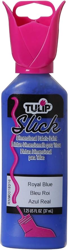 Tulip Dimensional Fabric Paint 1-1/4 Ounces-Slick-Royal Blue by Tulip