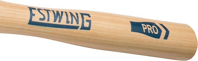 ESTWING Deadhead Rubber Mallet - 12 oz No-Mar Hammer with Bounce Resistant Head & Hickory Wood Handle - DH-12N, Grey