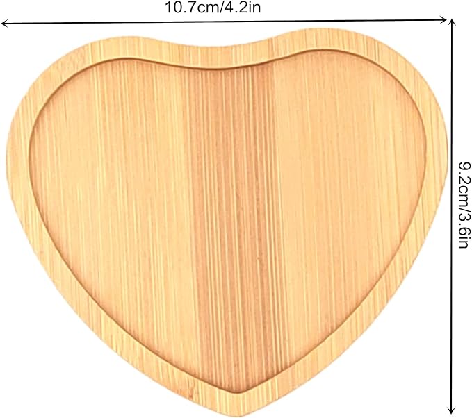 4PCS Mosaic Bamboo Coasters for Crafts, Blank Base Trays, Drinking Cup Coaster - Image 2