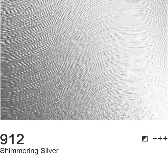AUREUO Shimmering Silver Acrylic Paint, 4 Fl Oz / 120ml Single Tube, Metallic - Image 2
