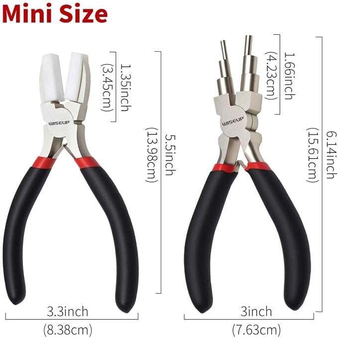 WISEUP Jewelry Pliers Set - 6 in 1 Bail Making Plier - Image 2