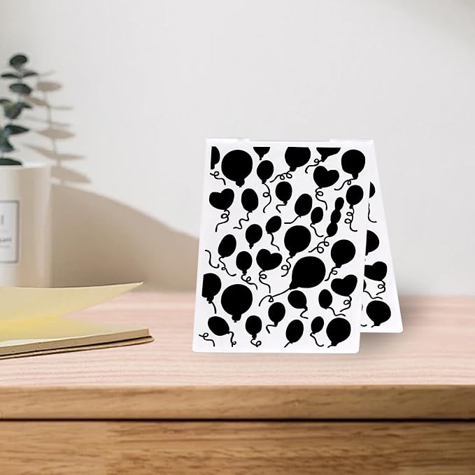 Hying Holiday Balloon Plastic Embossing Folders - Image 3