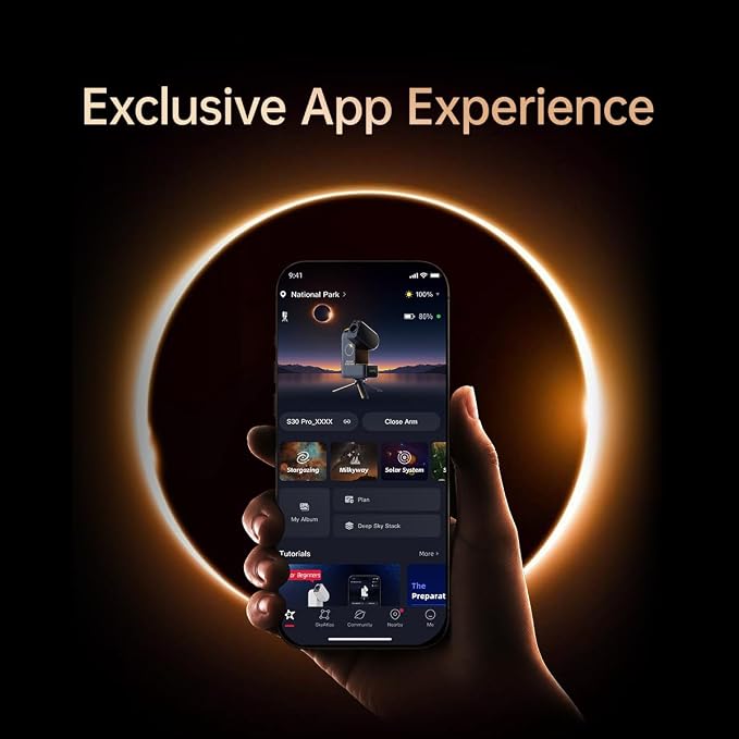 Seestar S30 Pro Smart Telescope Black Edition | 4K Dual Camera, Auto Tracking & - Image 3
