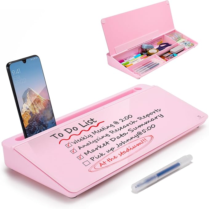 TSJ OFFICE Desktop Whiteboard Dry-Erase-Board by TSJOFFICE-WipeCleanThinkGreenWorkSmart