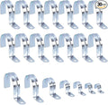 Tanstic 20Pcs 1-1/2 Inch EMT Pipe Strap Zinc Plated Steel One Hole Strap Conduit Clamp Rigid Pipe Strap for Pipe Fixing